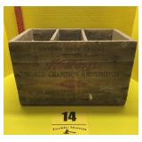 Western world, champion, ammunition box wood box