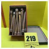 Shoebox full of spindles