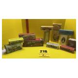 Avon collection bottles mostly full in the