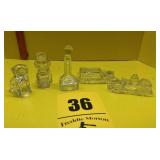 Vintage glass candy dispensers