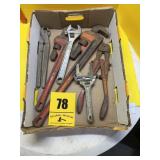 Pipe wrenches, bolt cutter and miscellaneous