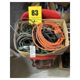 Box full of extension cords