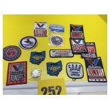 Several collector patches