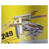 Old advertising nail files