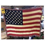 American flag throw