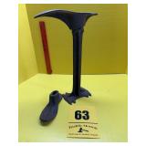 Vintage cast-iron cobblers shoe stand