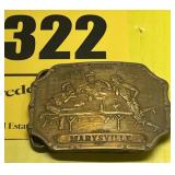 Wells Fargo company belt buckle Merriville signed