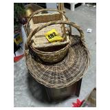 Baskets and plant stand