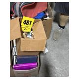 Box of books and a box of cups