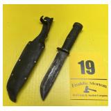 Old handmade hunting knife