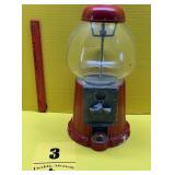 Gumball machine with key