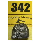 1974 Bergamot brass belt buckle