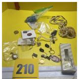 Costume, jewelry, and pendants and watch