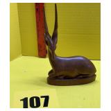 Vintage wooden antelope made in Kenya