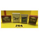 4 hallmark keepsake, ornaments airplanes