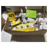 Box full of lightbulbs