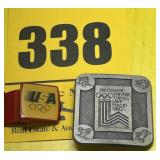 Olympic winter games Lake Placid 1980 belt buckle
