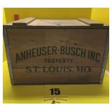 Anheuser Bush wooden box