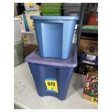 2 totes with lids