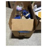 Box lot, coffee, cups, and more