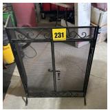 Fire screen Cast iron