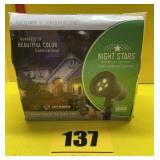 Night stars, laser, landscape, lighting