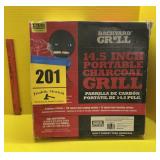 Backyard grill 15 1/2 inch portable charcoal