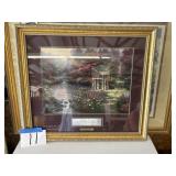Thomas Kincaid, the garden of prayer framed