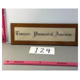 Tennessee pharmaceutical Association plaque
