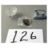 3 miniatures including mule day, Columbia,