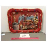 Coca-Cola Thanksgiving theme tray metal