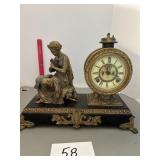 Mante clock late 1800s patented at 1882 Key wind