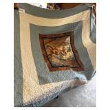 83 inches by 94 inches horse quilt