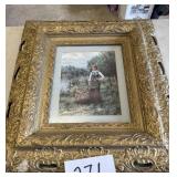 Old picture in frame