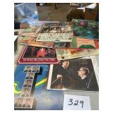 Miscellaneous vinyl records, including Christmas