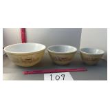 Forrest Francis pyrex nesting bowls