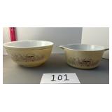 Forced Francines pyrex mixing bowl and mushroom