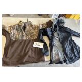 Medium kids, fleece jacket and small Columbia