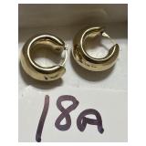 14 K marked and tested earrings