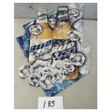 Bud ice metal sign