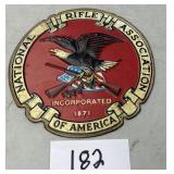National rifle Association metal sign