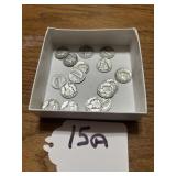 16 Mercury, silver dimes