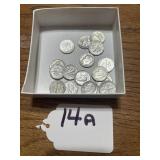 16 Roosevelt, silver dimes