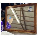 Cedar framed dresser mirror