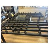 Horizontal glass polishing table