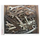 Box lot of wrenches various brands