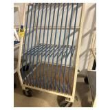 Rolling glass or granite rack