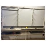 Metal measuring table with guide and rack