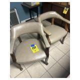 2)  matching chairs and Office chair