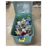 Top full of lightbulbs and miscellaneous